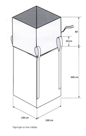 28114 - 4 strops, coated, 100 x 100 x 200 cm